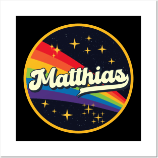 Matthias // Rainbow In Space Vintage Style Posters and Art